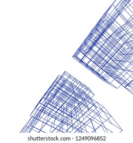 Abstract 3d architecture