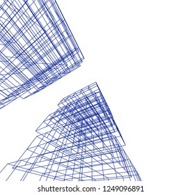 Abstract 3d architecture