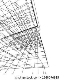 Abstract 3d architecture