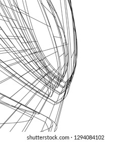 abstract 3d architecture