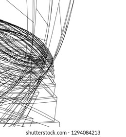 abstract 3d architecture
