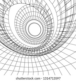 abstract 3d architecture