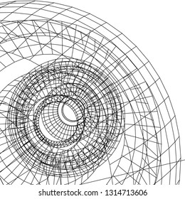 abstract 3d architecture