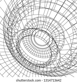 abstract 3d architecture