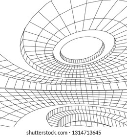 abstract 3d architecture