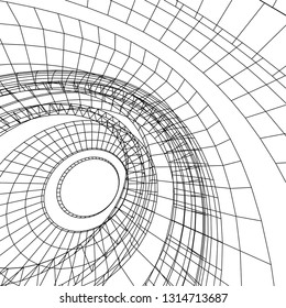 abstract 3d architecture