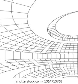 abstract 3d architecture