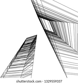 abstract 3d architecture