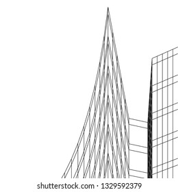 abstract 3d architecture