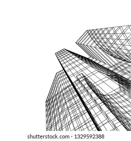 abstract 3d architecture