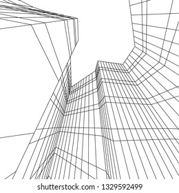 abstract 3d architecture