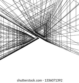 abstract 3d architecture