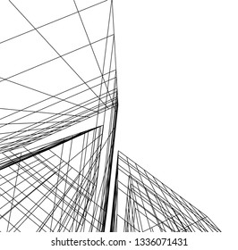 abstract 3d architecture