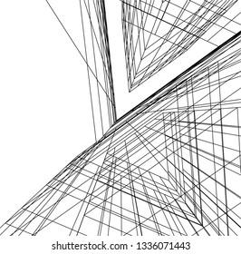 abstract 3d architecture