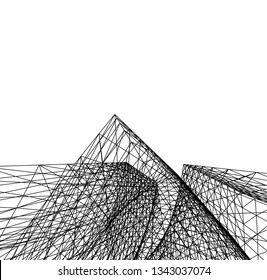 abstract 3d architecture