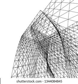 abstract 3d architecture