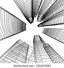 abstract 3d architecture