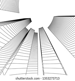 abstract 3d architecture