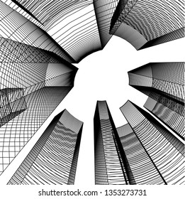 abstract 3d architecture