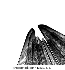 abstract 3d architecture