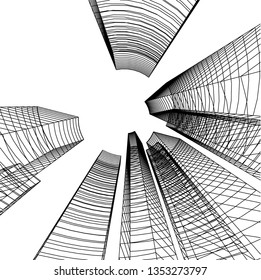 abstract 3d architecture