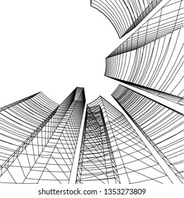 abstract 3d architecture