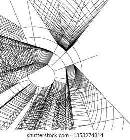 abstract 3d architecture