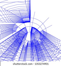 abstract 3d architecture