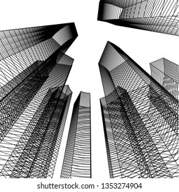 abstract 3d architecture