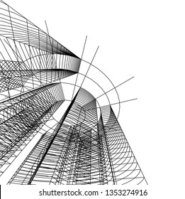 abstract 3d architecture