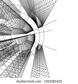 abstract 3d architecture