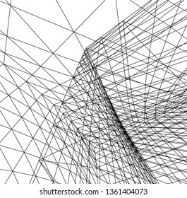 abstract 3d architecture