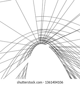 abstract 3d architecture