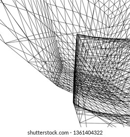 abstract 3d architecture
