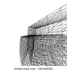 abstract 3d architecture