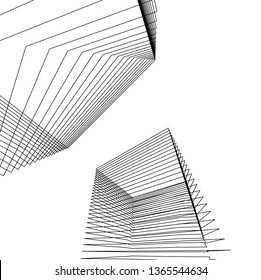 abstract 3d architecture