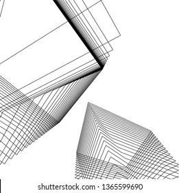 abstract 3d architecture
