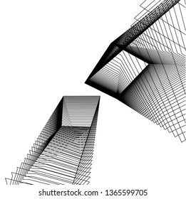 abstract 3d architecture