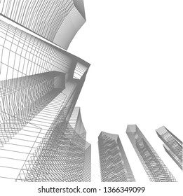 abstract 3d architecture