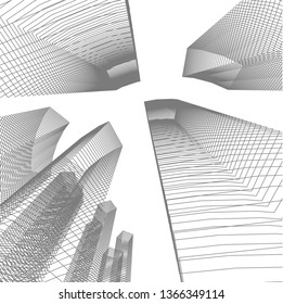 abstract 3d architecture
