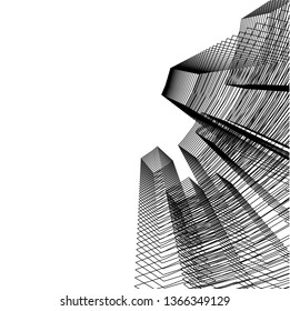 abstract 3d architecture