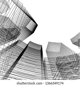 abstract 3d architecture