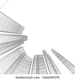 abstract 3d architecture