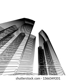 abstract 3d architecture