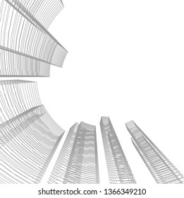 abstract 3d architecture