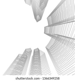 abstract 3d architecture