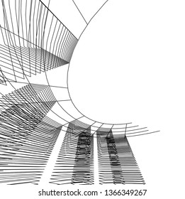 abstract 3d architecture