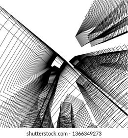 abstract 3d architecture