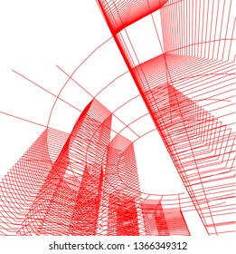 abstract 3d architecture