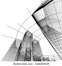 abstract 3d architecture